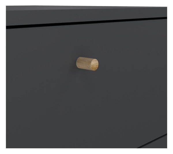 Antracitová vysoká komoda 50x120 cm Bodo – Tvilum