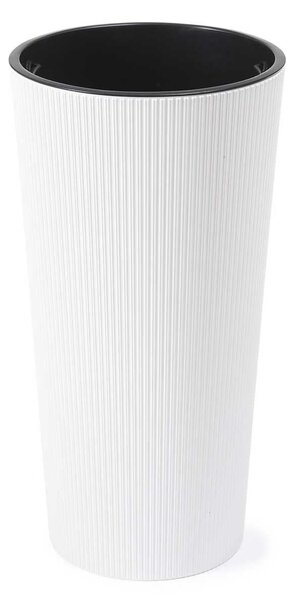 PLASTOVÝ KVĚTINÁČ URBANIKA ECO 46X25 CM BÍLÁ BT