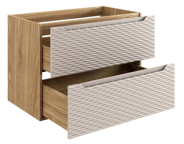 Comad Koupelnová skříňka se zrcadlem Aruba 842 1D dub craft zlatý