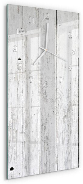 Skleněné hodiny vertikální Dřevo zsppb-30x60-00058802