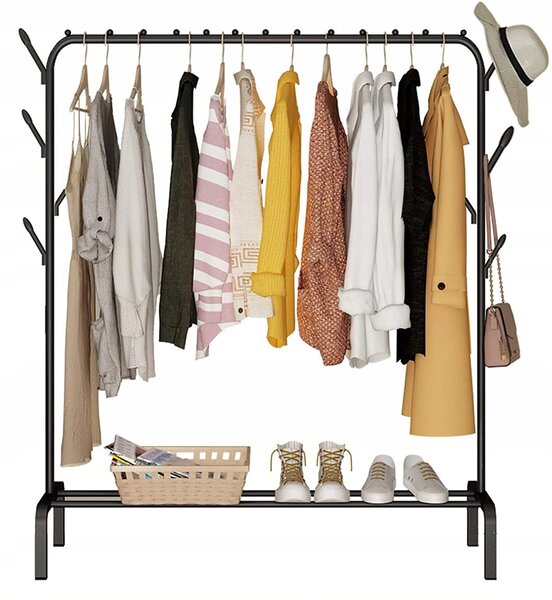 PODLAHOVÝ VĚŠÁK STOJAN NA OBLEČENÍ BOTY STOJÍCÍ SKŘÍŇ ŠATNÍ SKŘÍŇ BÍLÁ