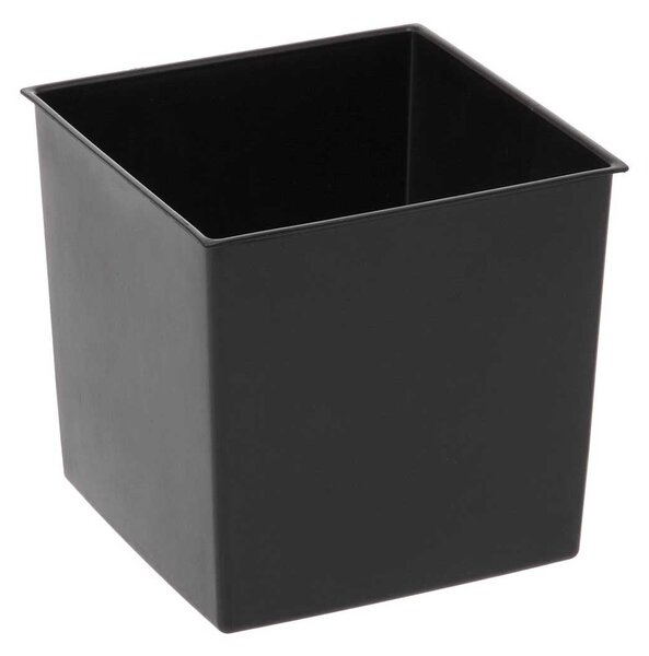 PLASTOVÝ KVĚTINÁČ FLORE 19X19 CM IMITACE BETONU ČERNÁ