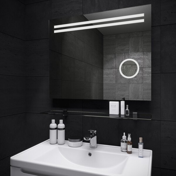 Lavedo Lava Della 80x65 koupelnové zrcadlo s LED podsvícením