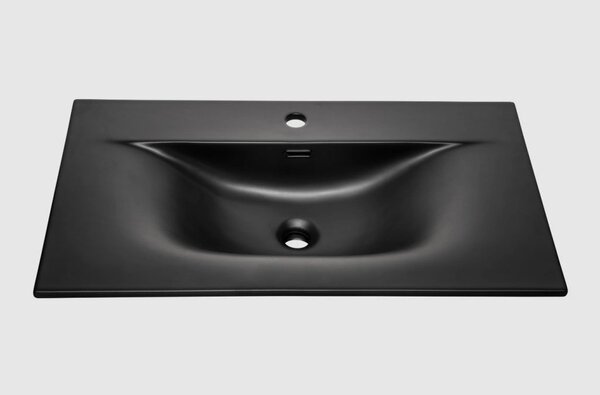 Comad Keramické zápustné umyvadlo Sky1 80 cm DP matné černé