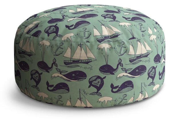 Sablio Taburet Circle Velryby: 38x48 cm