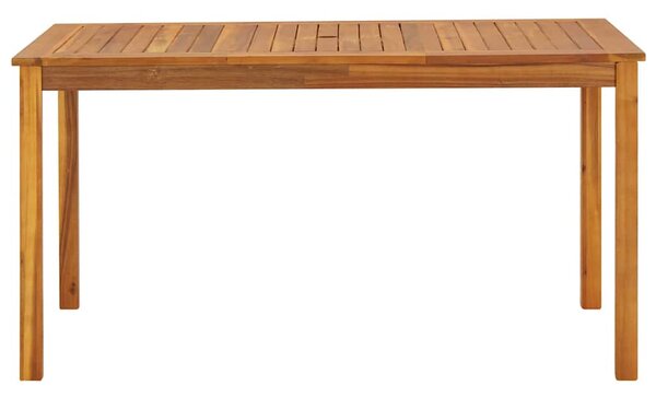 Zahradní stůl 140 x 80 x 74 cm masivní akáciové dřevo