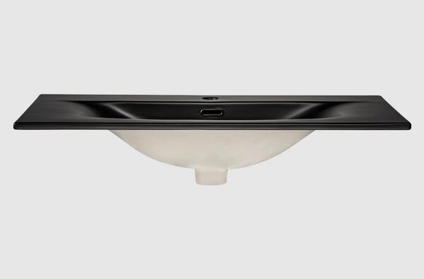 Comad Keramické zápustné umyvadlo Sky1 80 cm DP matné černé