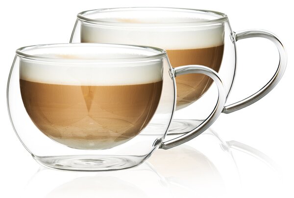 Termo sklenice na cappuccino Hot&Cool 280 ml, 2 ks