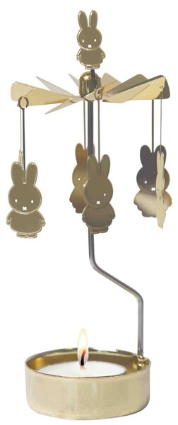 Pluto Rotující svícen Andělské zvonění Miffy - Gold PL145