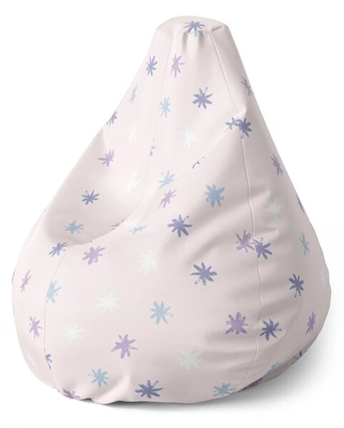 Sablio Sedací vak Pear Barevné hvězdy - 70 x 95 x 15 cm