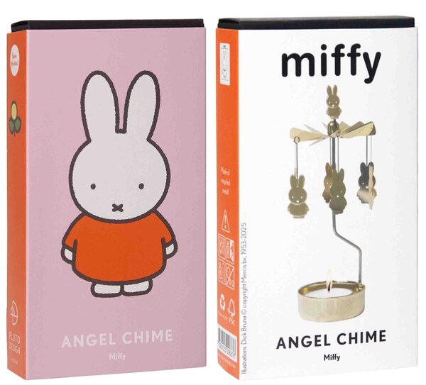 Pluto Rotující svícen Andělské zvonění Miffy - Gold PL145