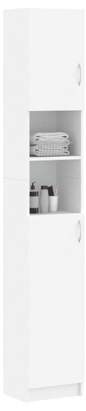 Koupelnová skříňka bílá 32 x 25,5 x 190 cm kompozitní dřevo