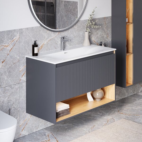 Umyvadlo Duravit s toaletní skříňkou BELDIVO 100 cm