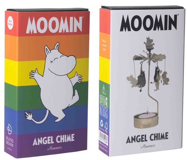 Pluto Rotující svícen Andělské zvonění Moomin - Gold PL129
