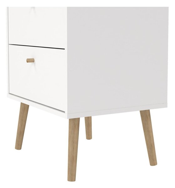Bílá vysoká komoda 50x120 cm Bodo – Tvilum