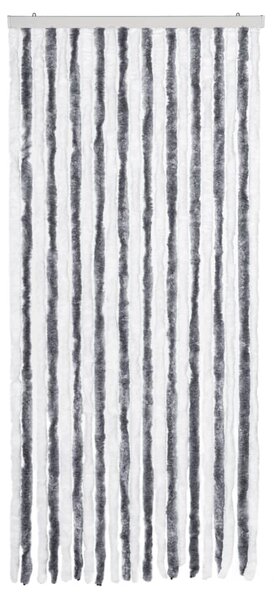 Závěs proti hmyzu šedobílý 90 x 200 cm Chenille