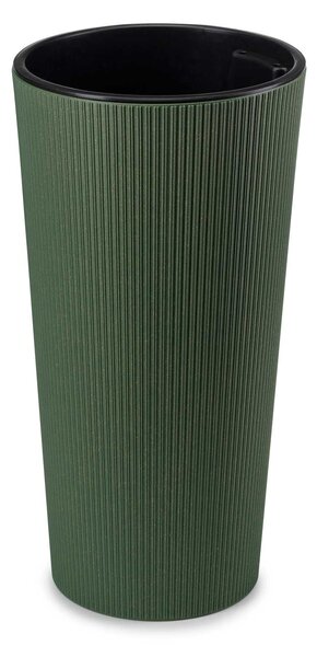 PLASTOVÝ KVĚTINÁČ URBANIKA ECO SADA 2KS 57X30 CM+46,6X25,5 CM ZELENÁ