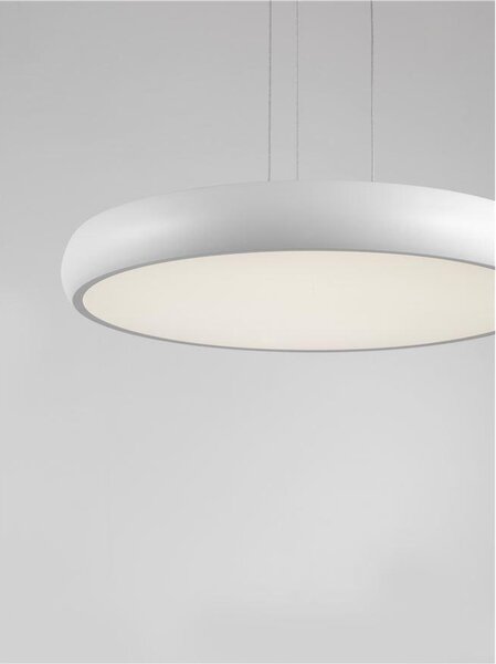 Nova Luce Závěsné LED svítidlo GAP, 50W 3000K Barva: Bílá