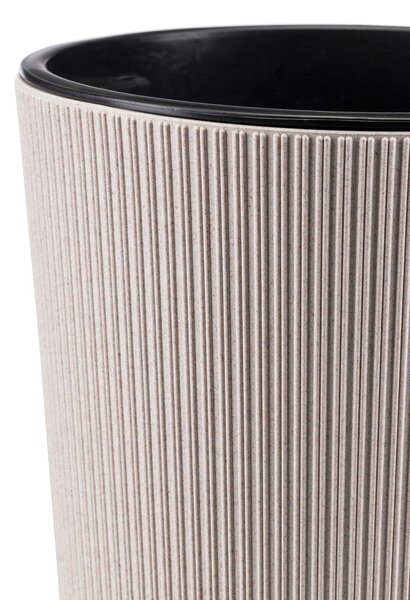 PLASTOVÝ KVĚTINÁČ URBANIKA ECO SADA 2KS 57X30 CM+46,6X25,5 CM BÉŽOVÁ