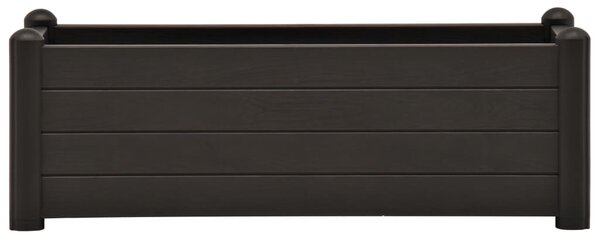 Vyvýšený záhon PP antracitový 100 x 43 x 35 cm