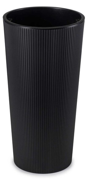 PLASTOVÝ KVĚTINÁČ URBANIKA ECO SADA 2KS 57X30 CM+46,6X25,5 CM ČERNÁ
