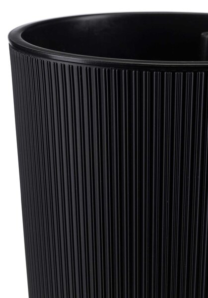 PLASTOVÝ KVĚTINÁČ URBANIKA ECO SADA 2KS 57X30 CM+46,6X25,5 CM ČERNÁ