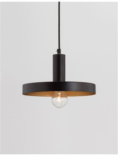 Nova Luce Závěsné svítidlo GARNI, E27 1x12W Barva: Černá