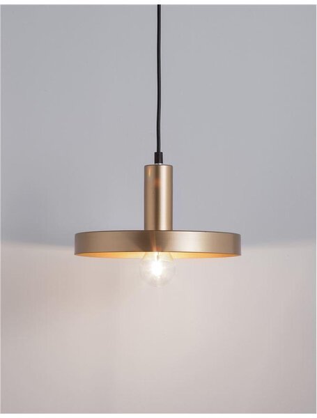 Nova Luce Závěsné svítidlo GARNI, E27 1x12W Barva: Černá