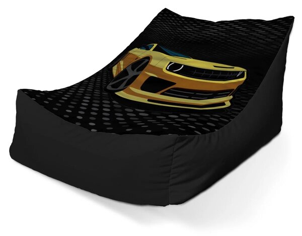 Sablio Sedací vak Lounge Chevrolet Camaro Puntíky - 80 x 95 x 50 cm