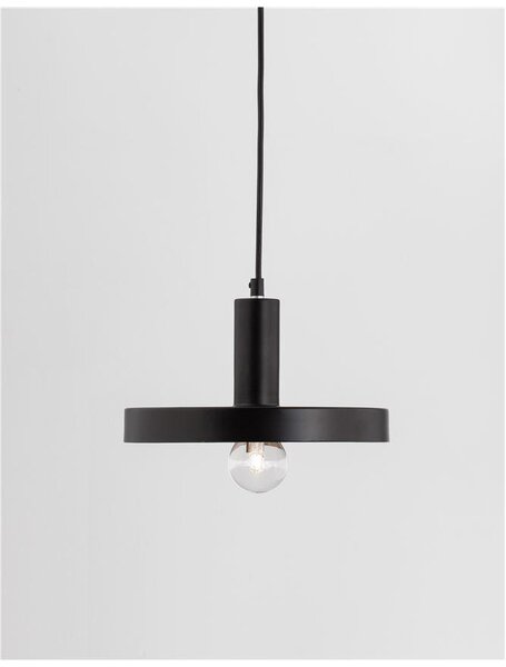 Nova Luce Závěsné svítidlo GARNI, E27 1x12W Barva: Černá