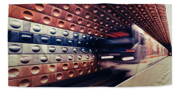 Sablio Ručník Metro v barevné stanici - 30x50 cm
