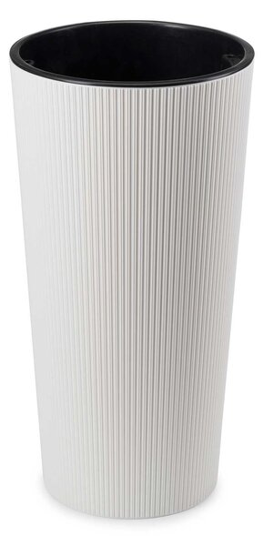 PLASTOVÝ KVĚTINÁČ URBANIKA ECO SADA 2KS 57X30 CM+46,6X25,5 CM BÍLÁ