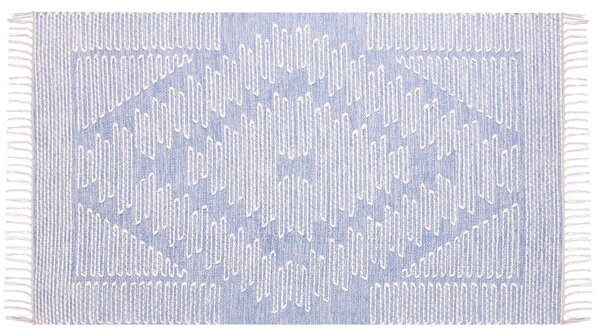 Koberec ANSAR Modrá 80 x 150 cm Bavlna