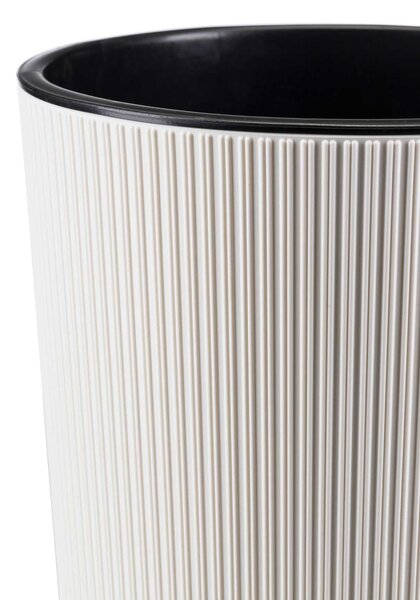 PLASTOVÝ KVĚTINÁČ URBANIKA ECO SADA 2KS 57X30 CM+46,6X25,5 CM BÍLÁ