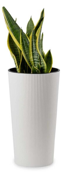 PLASTOVÝ KVĚTINÁČ URBANIKA ECO SADA 2KS 57X30 CM+46,6X25,5 CM BÍLÁ