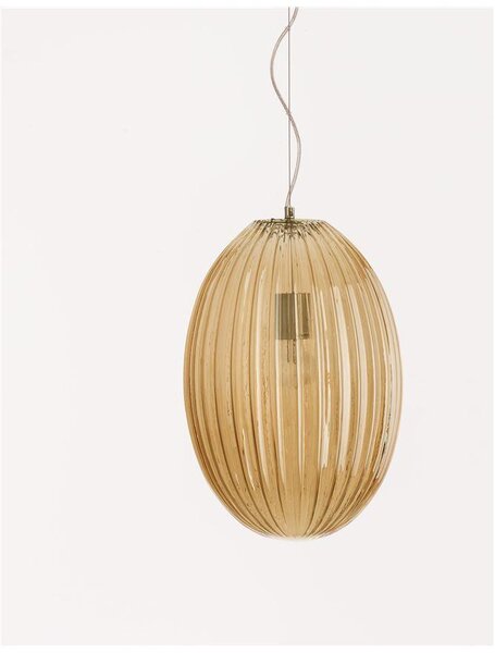Nova Luce Závěsné svítidlo HECTOR, E27 1x12W Barva: Champagne sklo