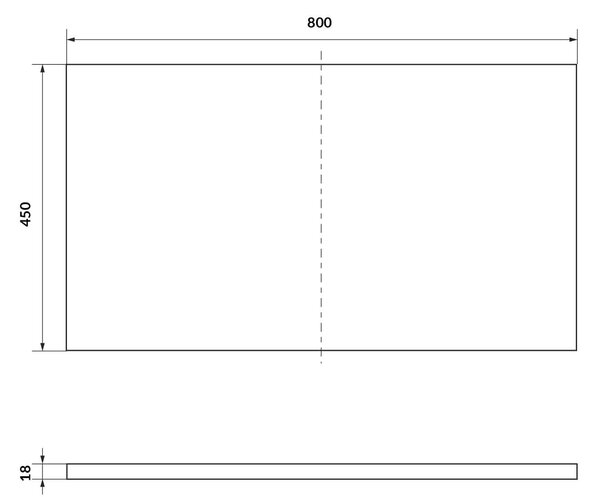 Cersanit Crea II deska 80x45 cm zelená S1058-042