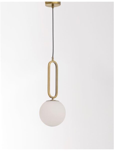 Nova Luce Závěsné svítidlo GRUS, ø 20cm, E27 1x12W Barva: Černá