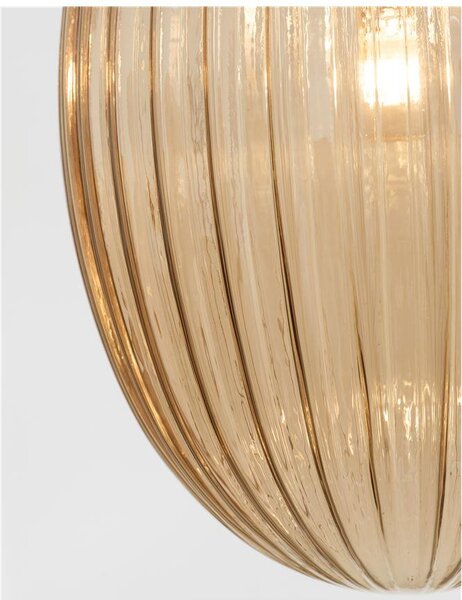 Nova Luce Závěsné svítidlo HECTOR, E27 1x12W Barva: Champagne sklo