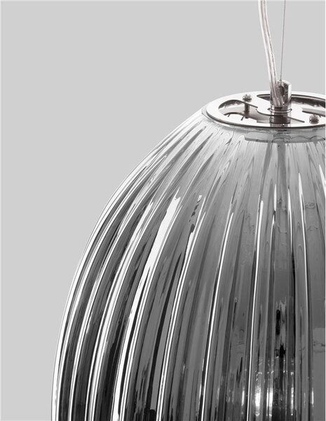 Nova Luce Závěsné svítidlo HECTOR, E27 1x12W Barva: Champagne sklo
