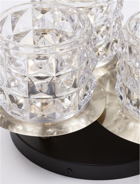 Nova Luce Stropní svítidlo LAWAN, 36cm, E14 3x5W Barva: Chrom