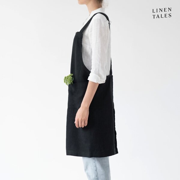Lněná zástěra Crossback – Linen Tales