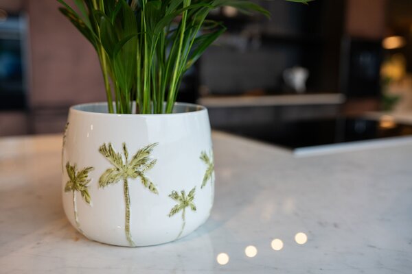 Ter Steege Obal Palm white D19 H15