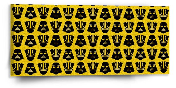 Sablio Obraz Star Wars Stormtroopeři Pattern na žluté - 110x50 cm