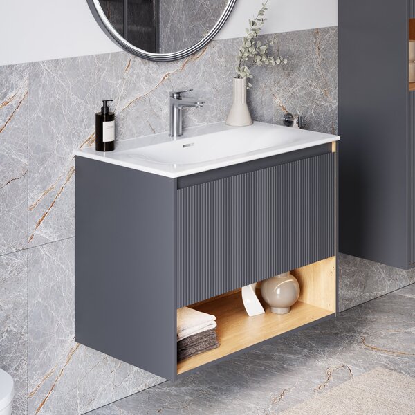 Umyvadlo Duravit s toaletní skříňkou BELDIVO 80 cm