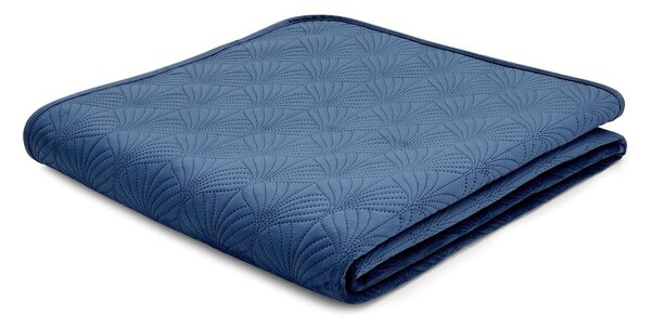 Modrý přehoz na dvoulůžko 220x230 cm Art Deco Pearl - Catherine Lansfield