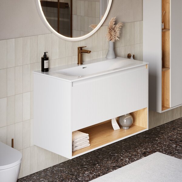 Umyvadlo Duravit s toaletní skříňkou BELDIVO 100 cm