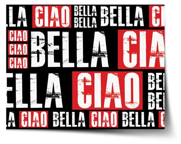 Sablio Plakát La Casa de Papel Professor or Bella Ciao motiv 2 - 60x40 cm