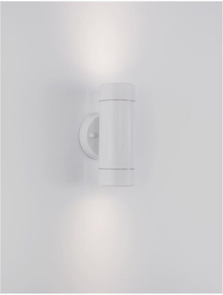 Nova Luce Venkovní nástěnné svítidlo LIMBIO, GU10 2x7W IP44 Barva: Černá