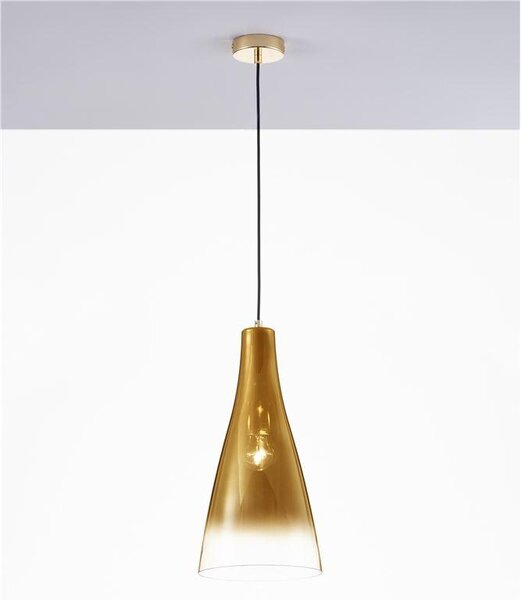 Nova Luce Závěsné svítidlo LIVTA, 23cm, E27 1x12W Barva: Chrom